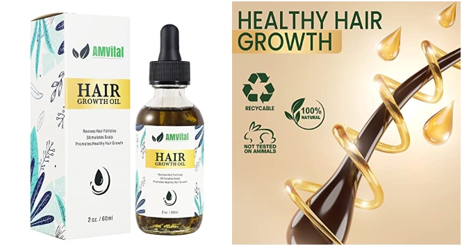 AMVital Hair Oil: Hair Serum For Men and Wowmen